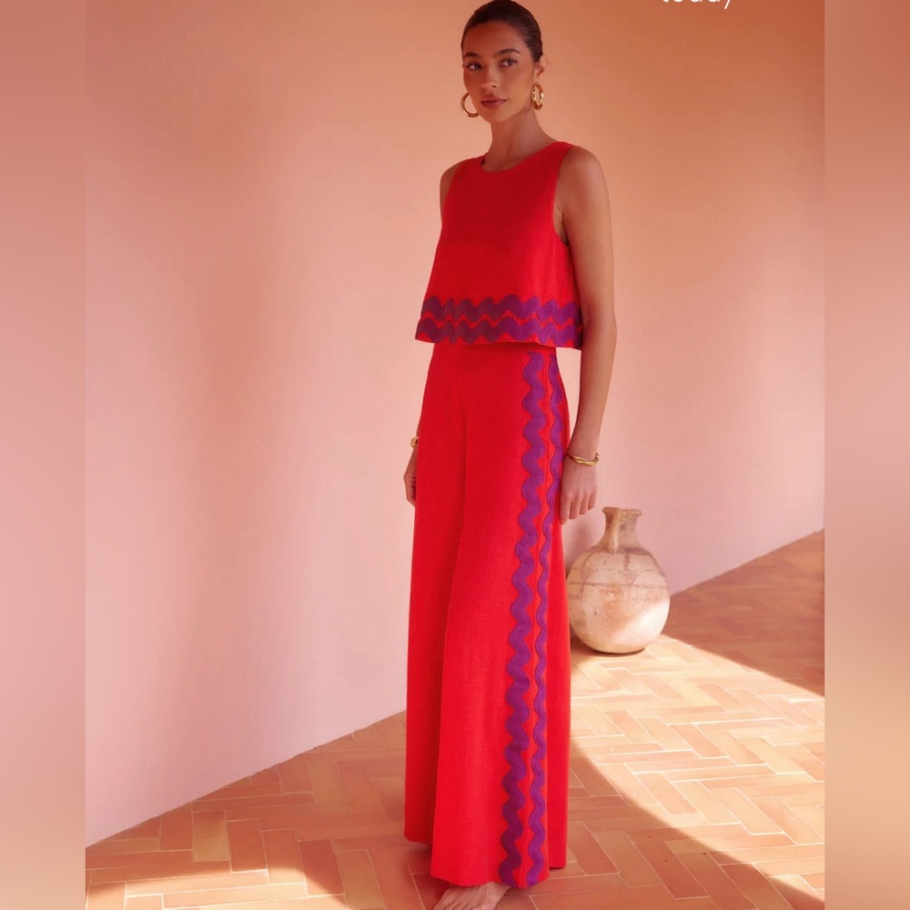 MISTER ZIMI RED JUMPSUIT